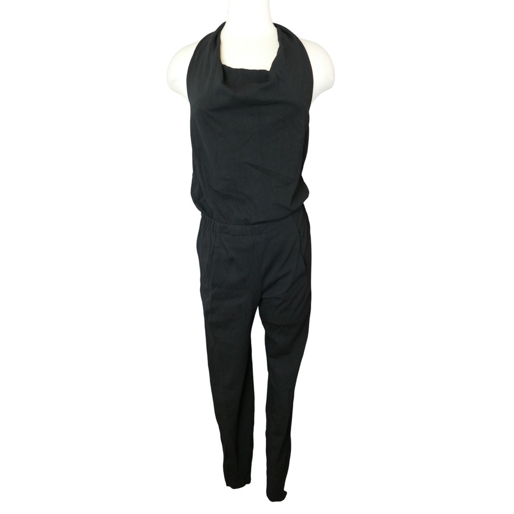 Womens Vince. Black Halter Jumpsuit Sleeveless Casual‎ Dressy Party Romper